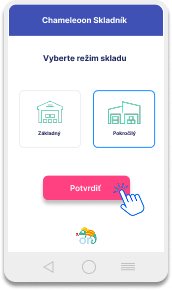 Mobilný skladník – dva režimy fungovania